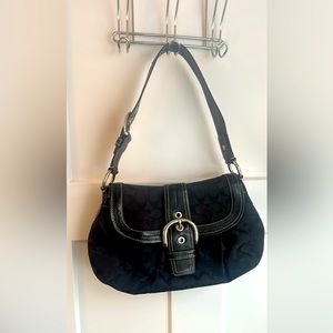 Black COACH purse handbag